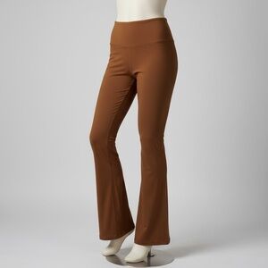Aerie OFFLINE Real Me High Rise Flare Leggings Rust Brown M